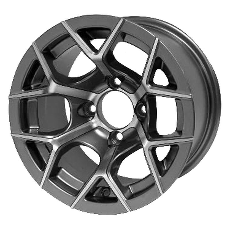 WH1229 – SGC 12″ Rally Machined/Gunmetal Wheel – Aluminum Alloy