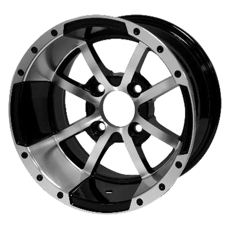 WH1231 – SGC 12″ Storm Trooper Machined/Black Wheel – Aluminum Alloy
