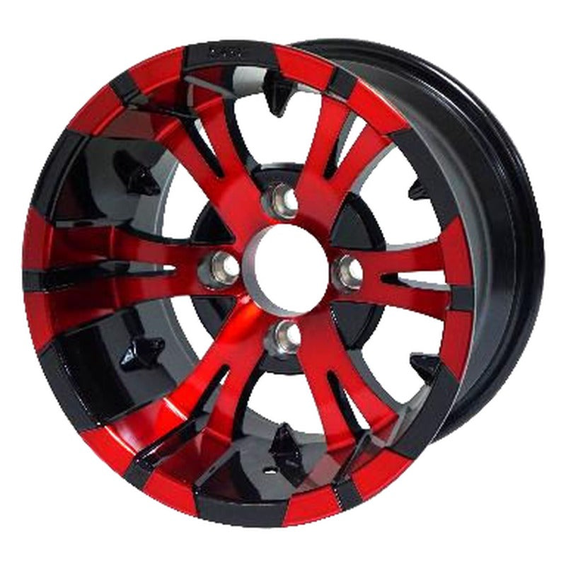 WH1248 – SGC 12″ Vampire Red/Black Wheel – Aluminum Alloy