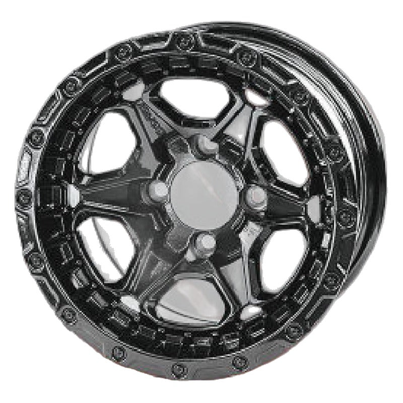 WH1264 – SGC 12″ Grizzly Glossy Black Wheel – Aluminum Alloy