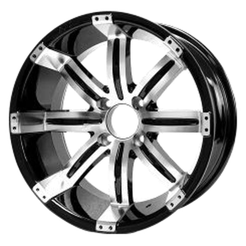 WH1406 – SGC 14″ Tempest Machined/Black Wheel – Aluminum Alloy