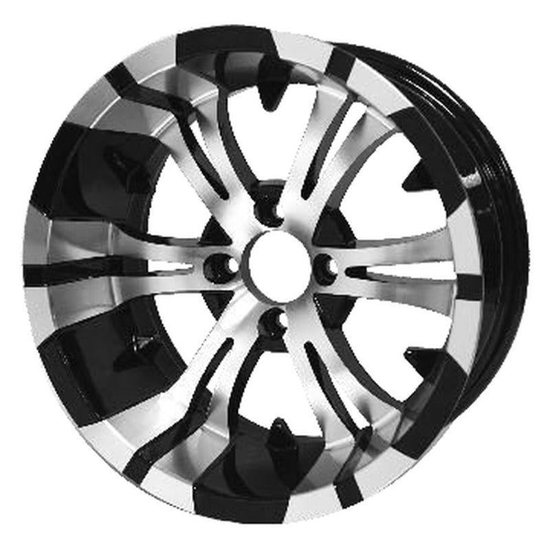 WH1413 – SGC 14″ Vampire Machined/Black Wheel – Aluminum Alloy