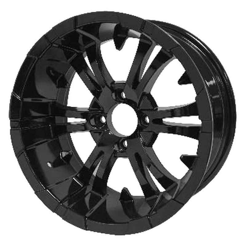 WH1414 – SGC 14″ Vampire Glossy Black Wheel – Aluminum Alloy