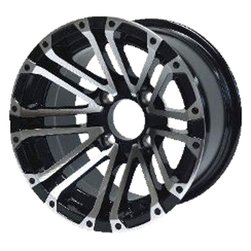 WH1424 – SGC 14″ Lancer Machined/Black Wheel – Aluminum Alloy