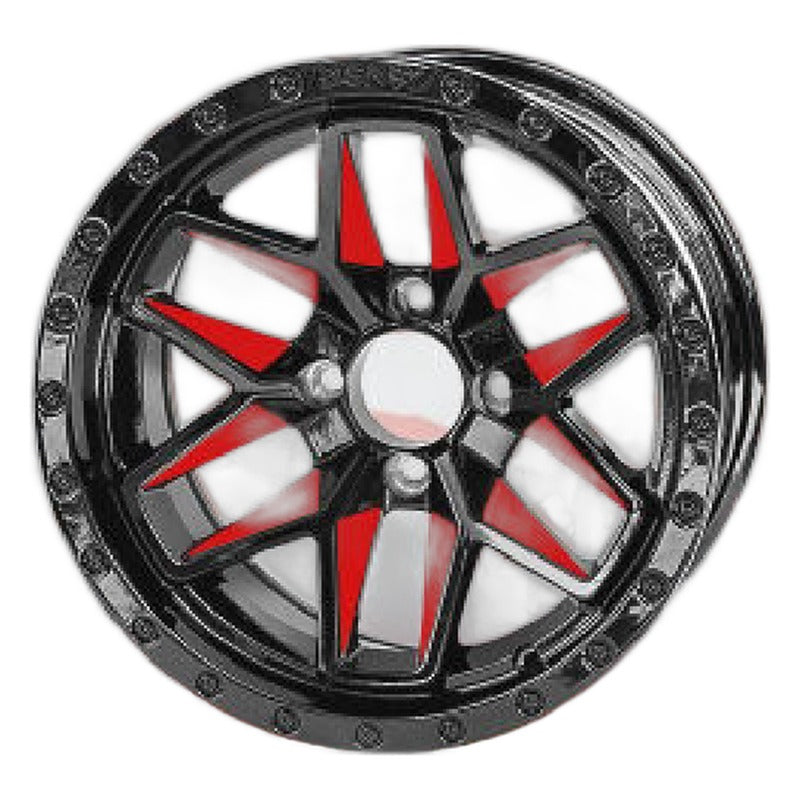 WH1433 – SGC 14″ Glossy Red Widow Wheel – Aluminum Alloy