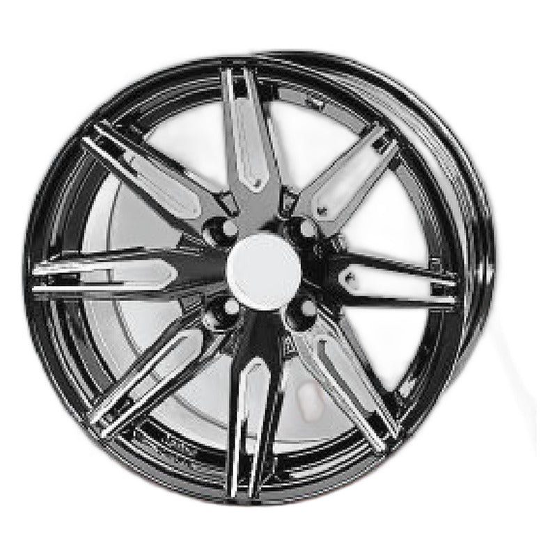WH1438 – SGC 14″ Lynx Machined Black Wheel – Aluminum Alloy