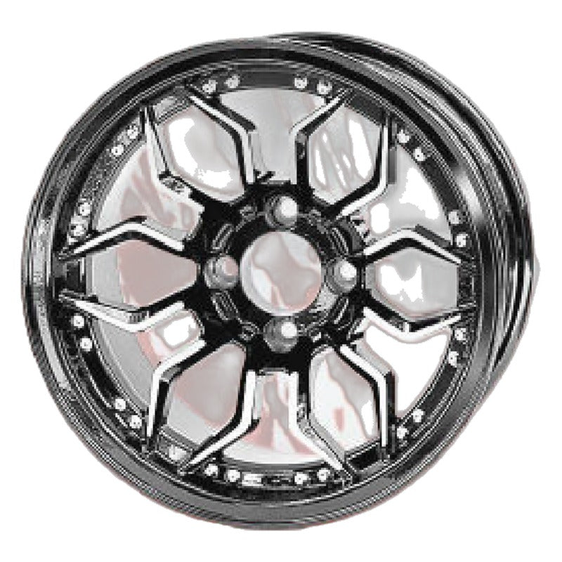 WH1443 – SGC 14″ Scorpion Machined Black Wheel – Aluminum Alloy