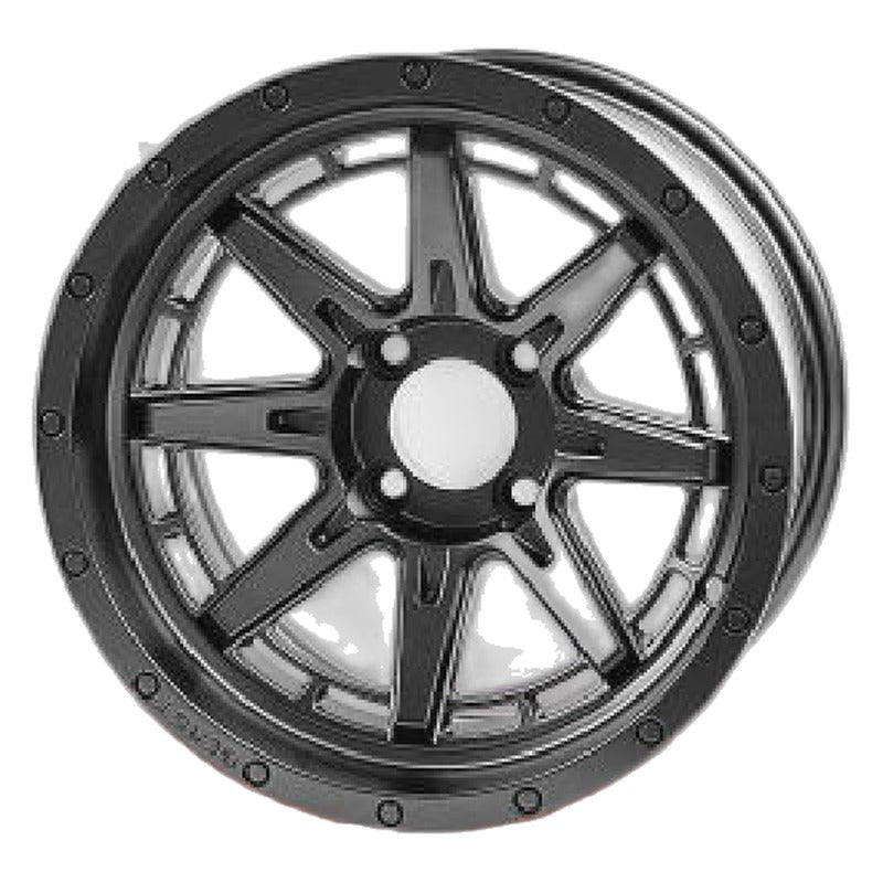 WH1448 – SGC 14″ Wolverine Matte Black Wheel – Aluminum Alloy