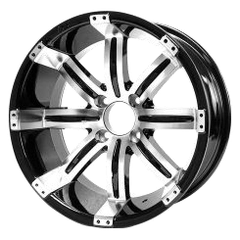 WH1505 – SGC 15″ Tempest Machined/Black Wheel – Aluminum Alloy