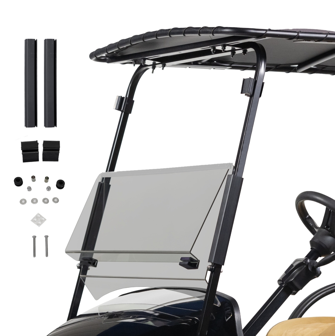 AGC 111-441 E-Z-GO TXT/ST WINDSHIELD  - TINTED - OLD STYLE