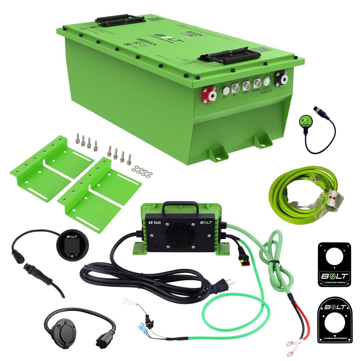 Bolt Energy Lithium Battery Kit for Pilot EV - 51V 168Ah, Standard Kit