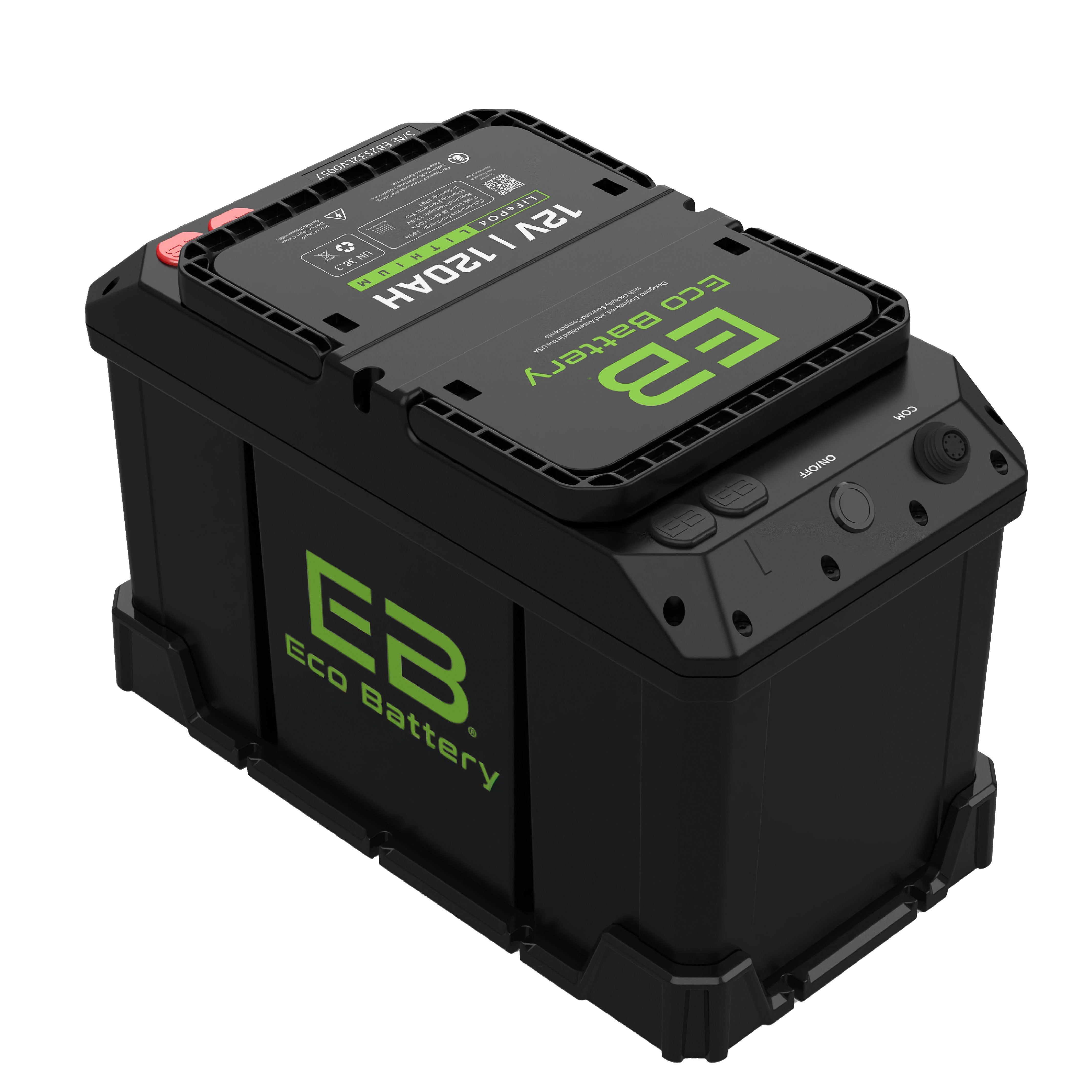 Eco Battery 12V 120Ah RV & Marine LiFePO4 Battery - view 5