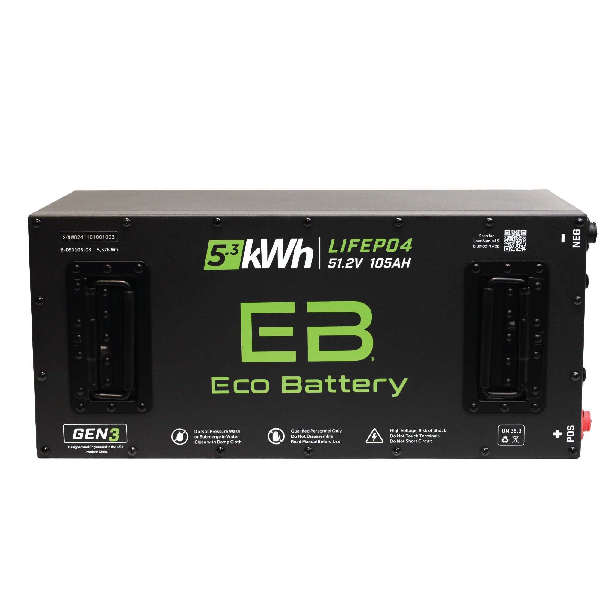 Eco Battery 51V 105AH Skinny Battery Bundle / Epic EV (4 x 2 Factory Battery Tray) - view 2