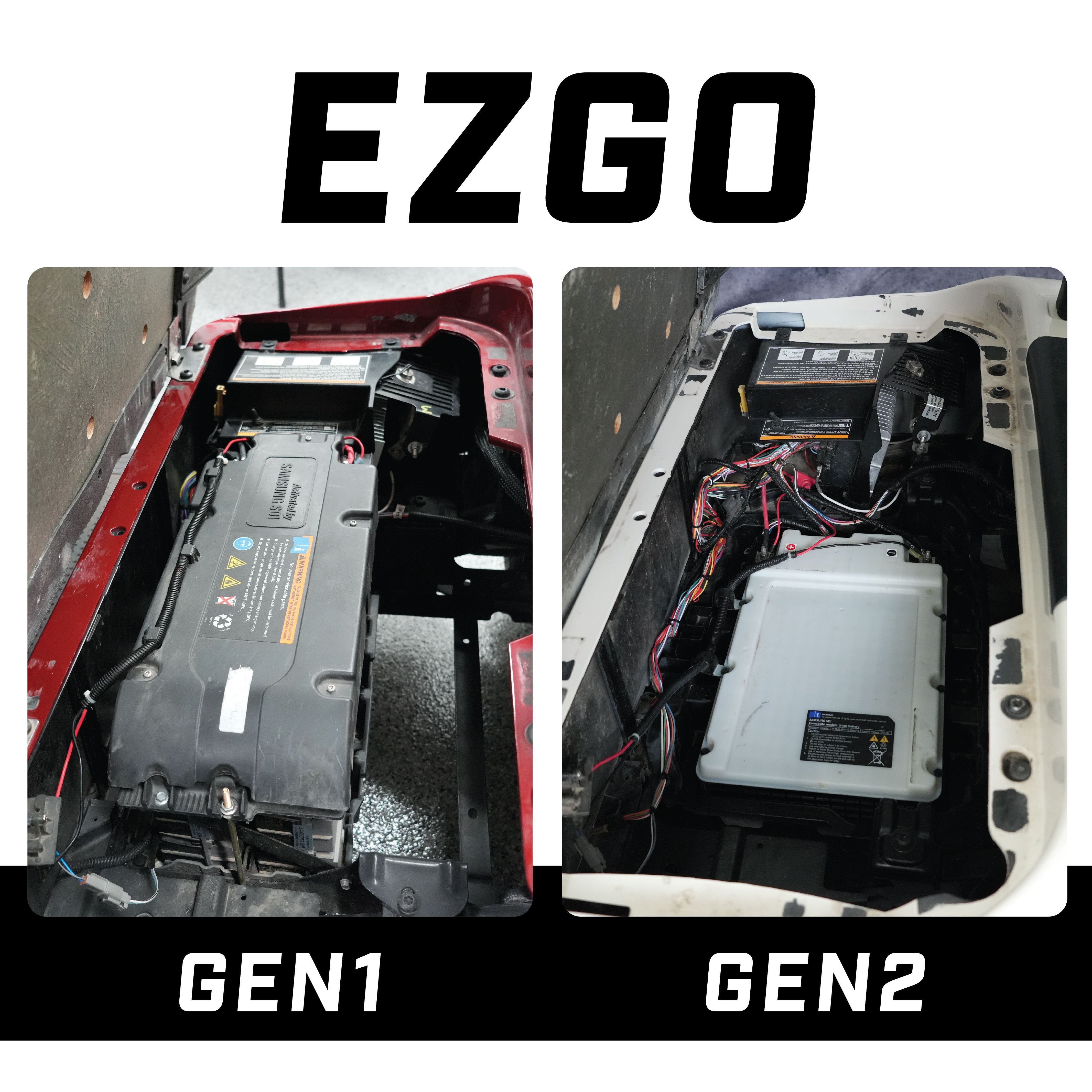Eco Battery 51V 105AH Thru-Hole Battery Bundle / EZGO RXV Samsung Gen1 (2017-2021) - view 3