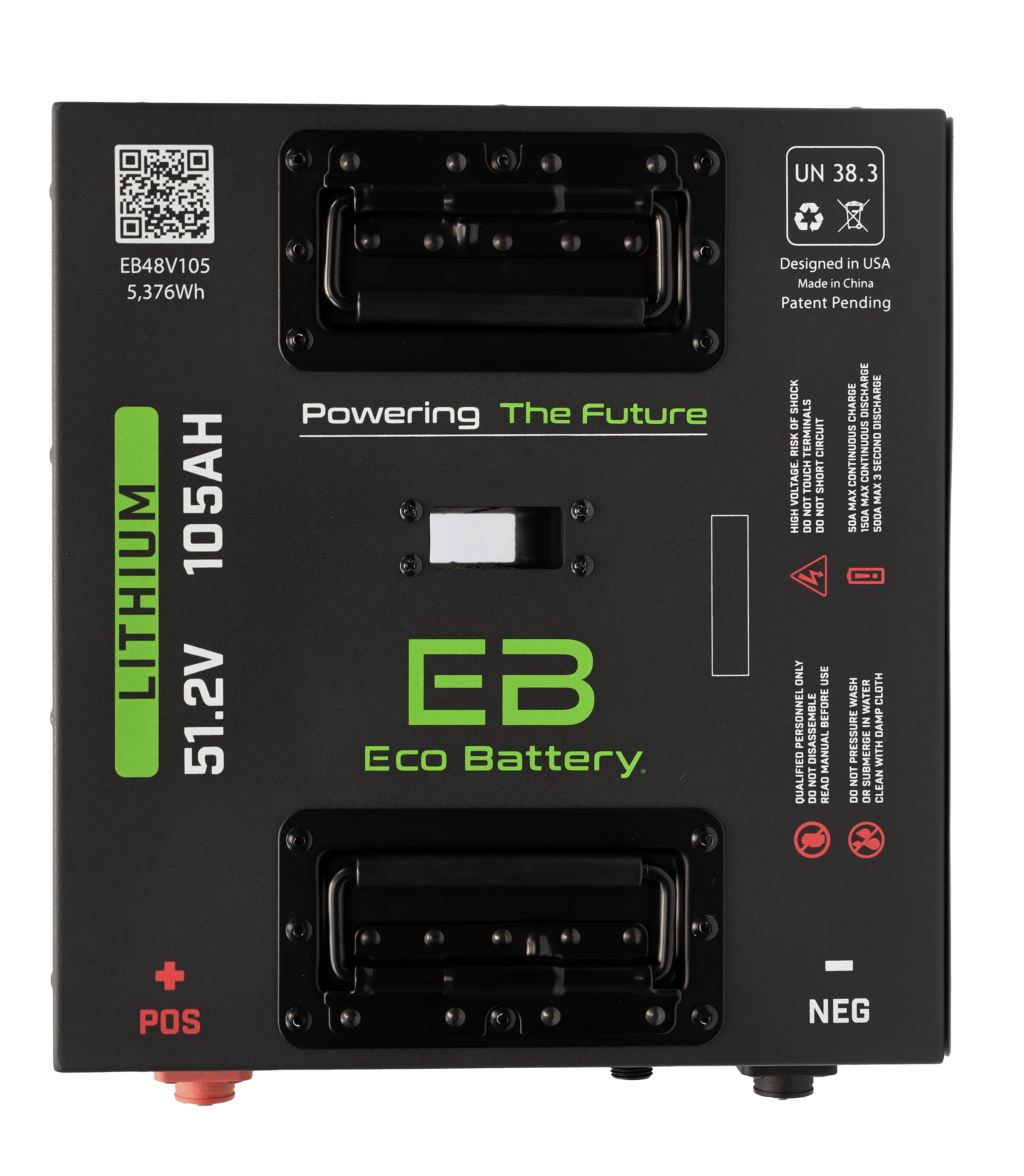 Eco Battery 51V 105AH Thru-Hole Battery Bundle / Evolution (9-Pin Harness) - view 2