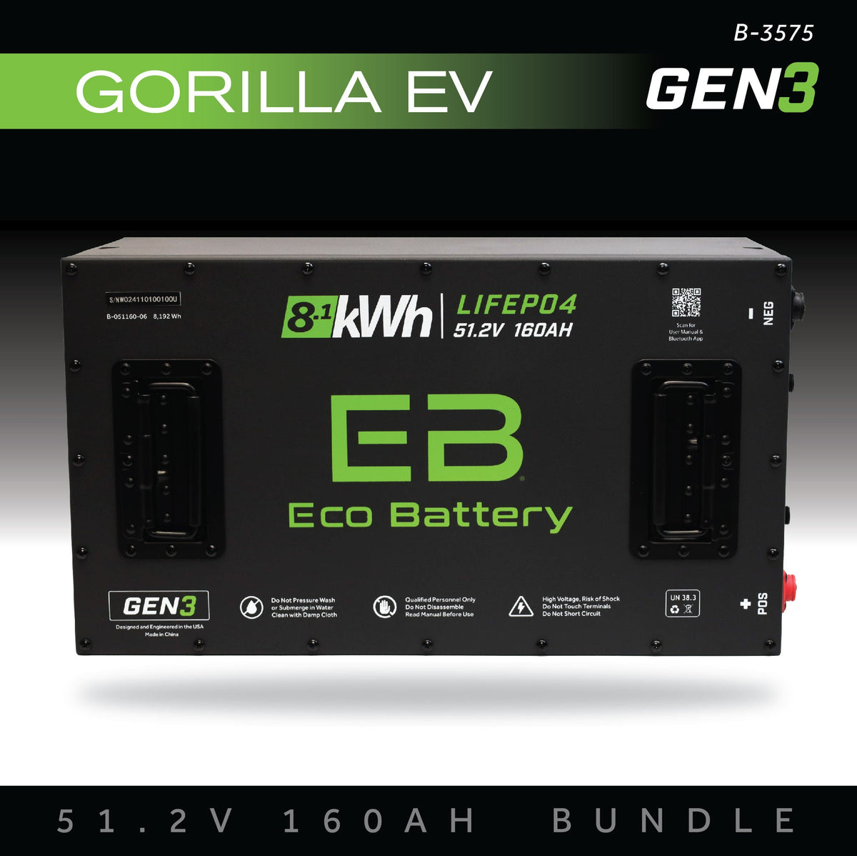 Eco Battery 51V 160Ah Battery Bundle / Gorilla
