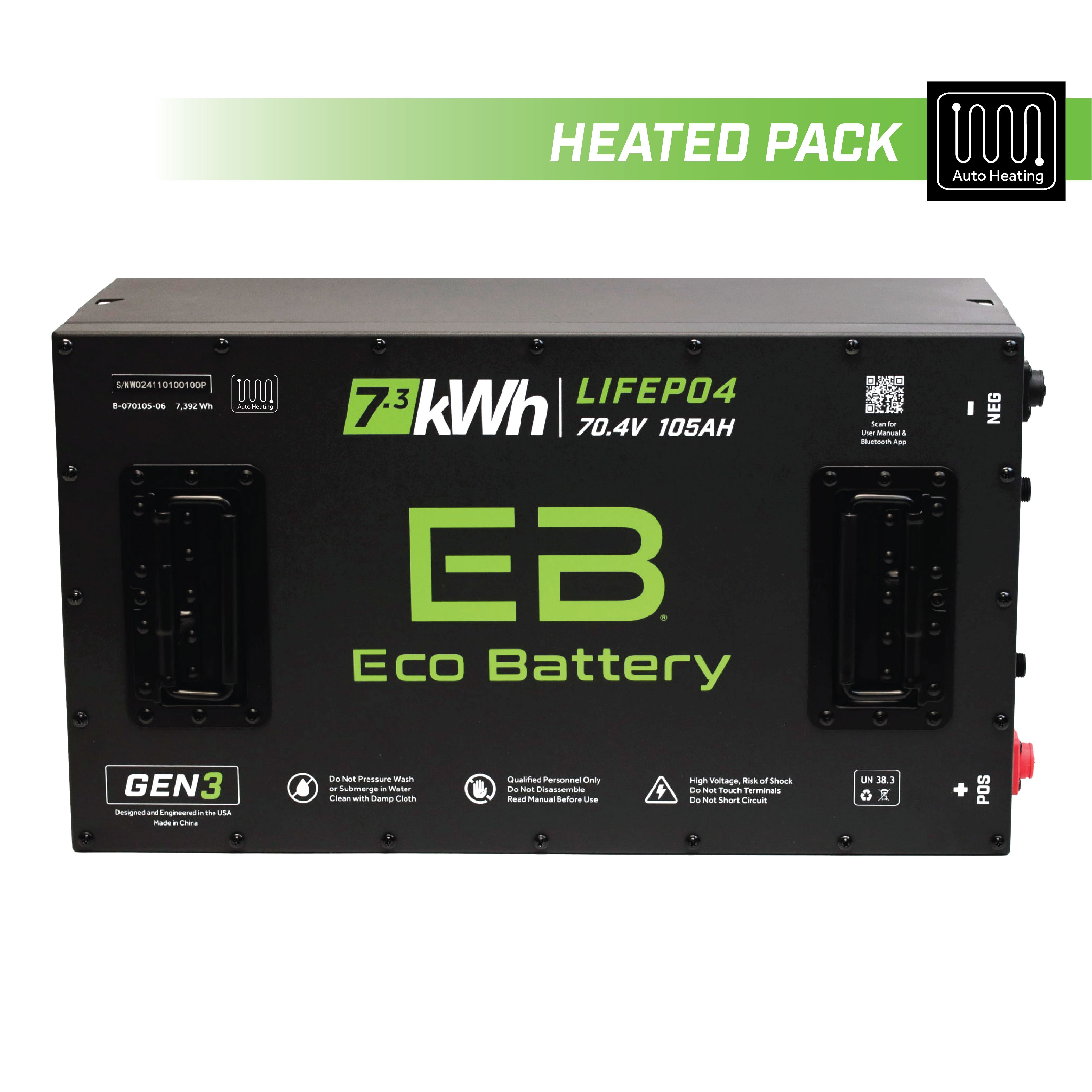 Eco Battery 70V 105AH Battery Bundle / Epic EV (4 x 2 Factory Battery Tray) - view 9
