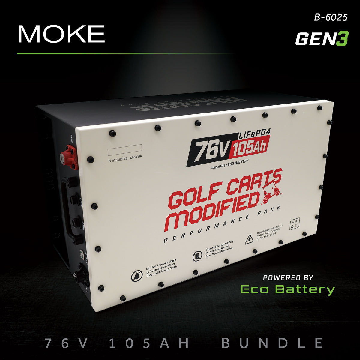 76V 105AH Battery Bundle / Moke