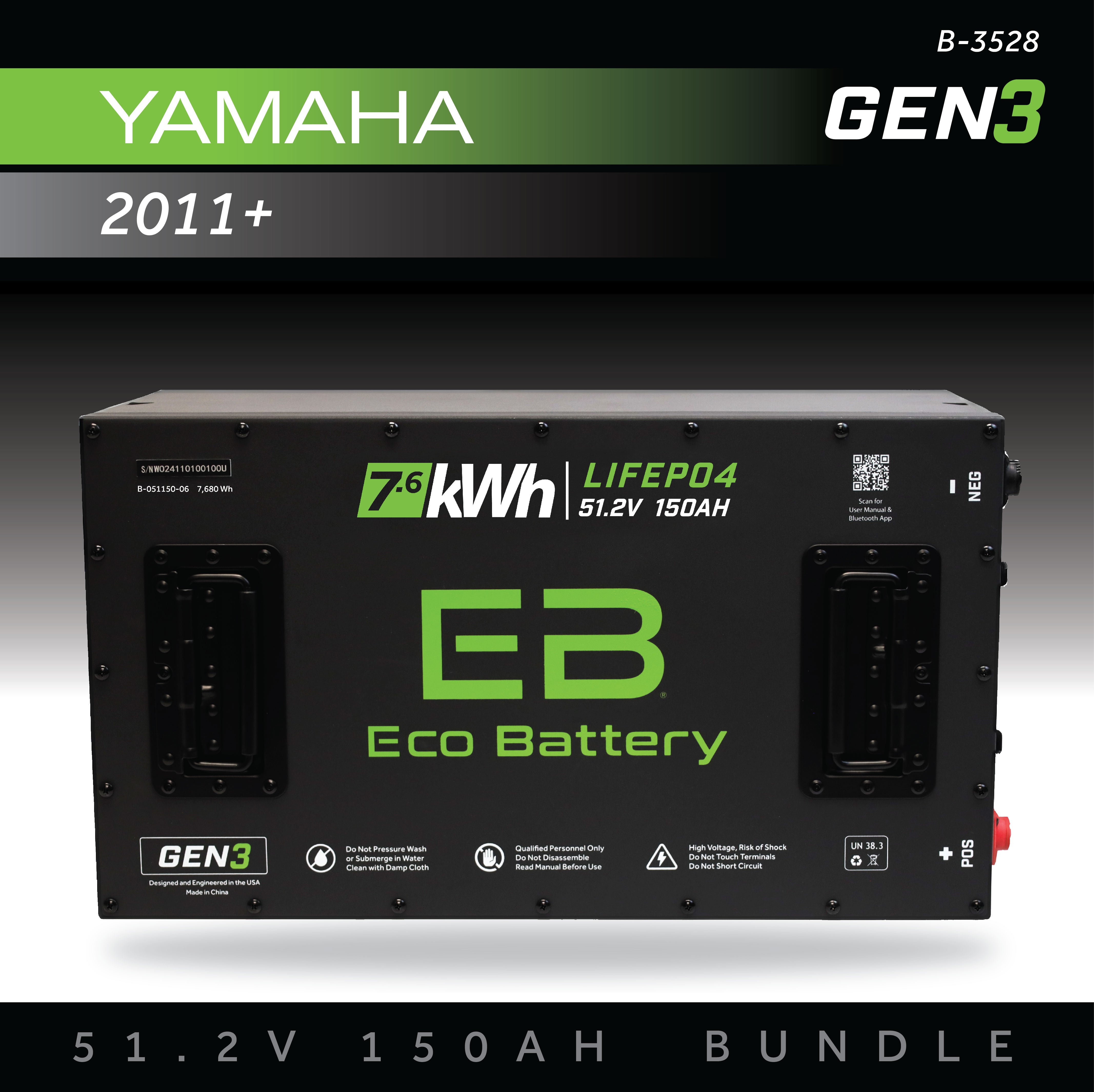 Eco Battery 51V 150AH Battery Bundle / Yamaha Drive / 2011+