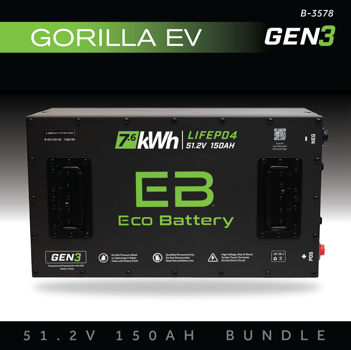 Eco Battery 51V 150Ah Battery Bundle / Gorilla