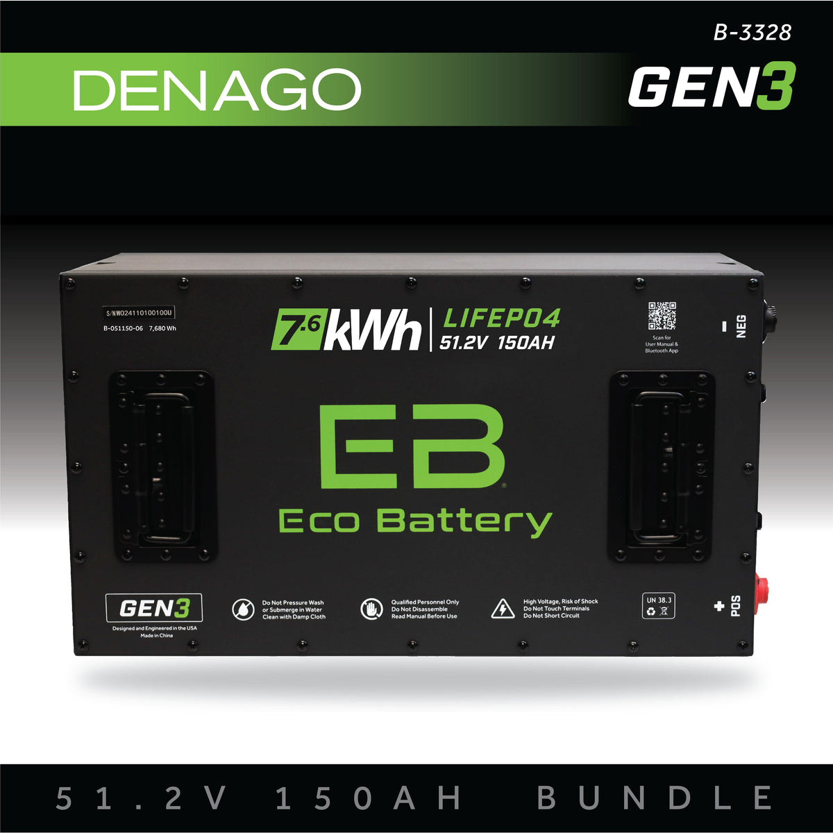Eco Battery 51V 150AH Battery Bundle / DENAGO