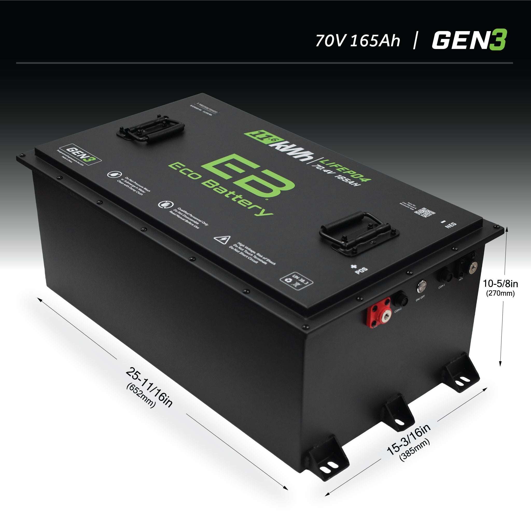 Eco Battery 70V 165AH Battery Bundle / Moke - view 2