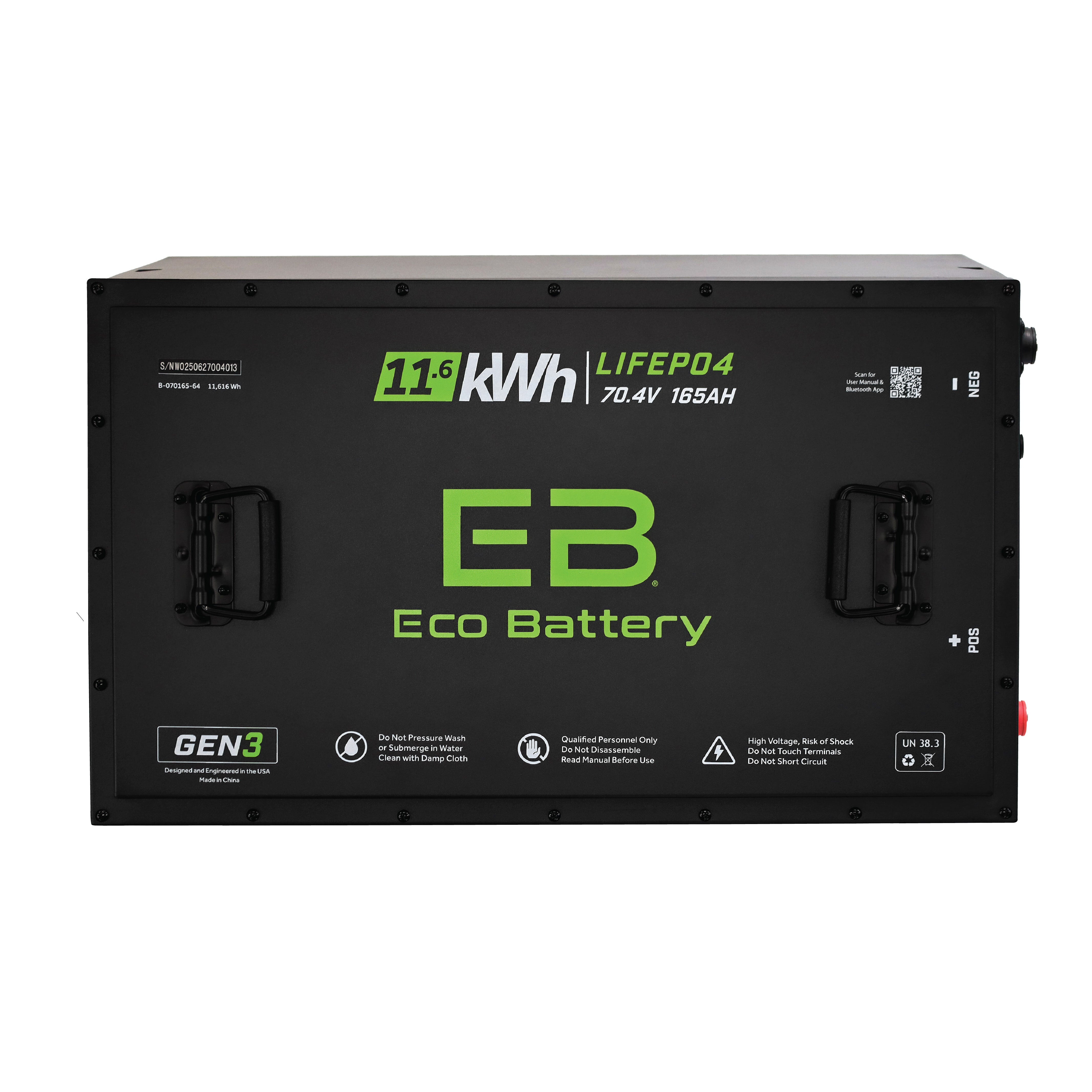 Eco Battery 70V 165AH Battery Bundle / Universal - DIY - view 3