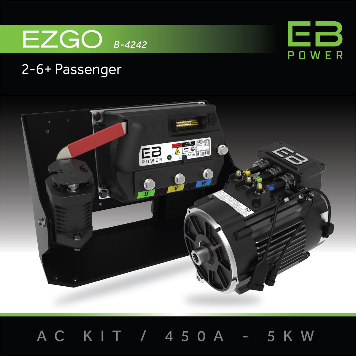 EB Power AC Kit / 450A + 5kW / EZGO / 2-6 Passenger
