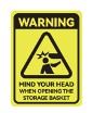 Evolution 2.07.1111 Anti-Crash Head Safety Warning Decal